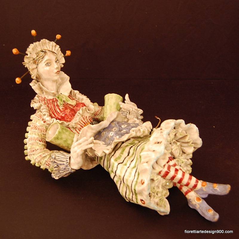 Arte ceramica Venezia grande applique scultura Mondinar Beppe light - Clicca l'immagine per chiudere