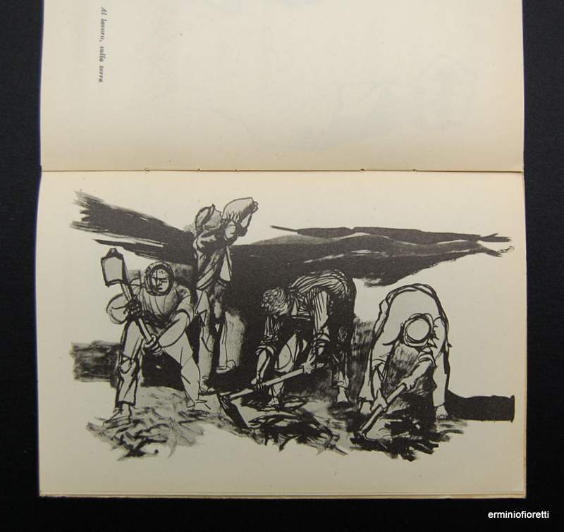 guttuso dieci disegni sui contadini di sicilia 1951 - Clicca l'immagine per chiudere