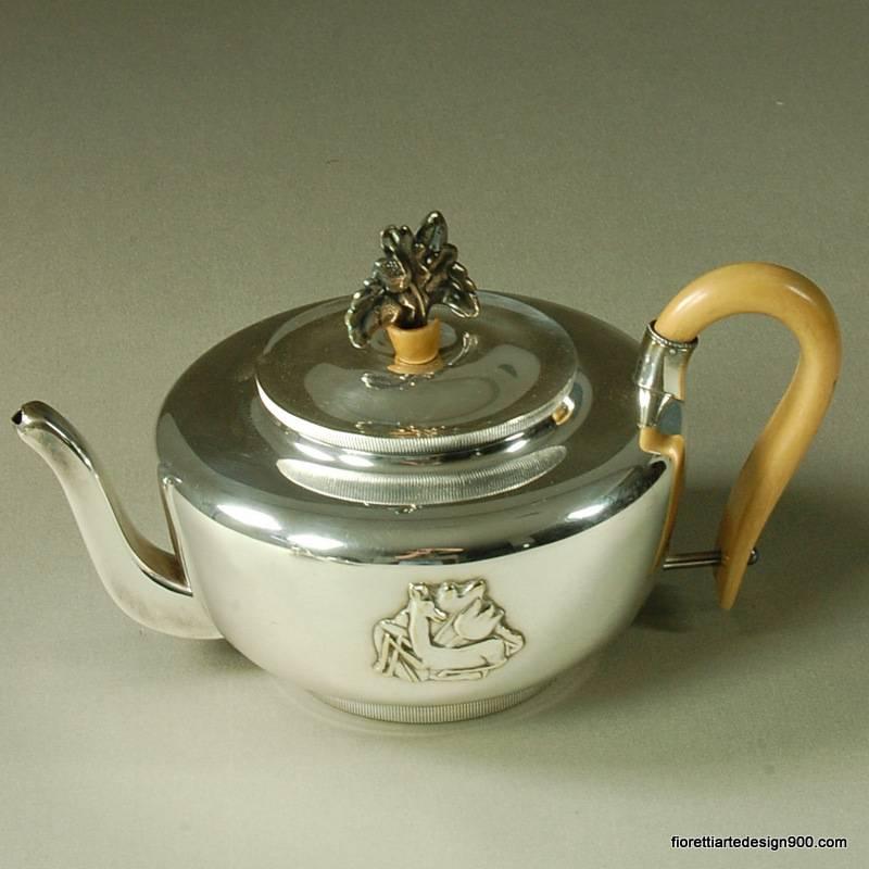 servizio da the Arrigo Finzi Metargent - Tea Service - Clicca l'immagine per chiudere