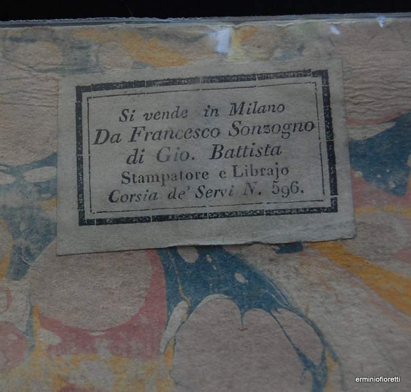 la nuova scienza veterinaria di Giovanni Pozzi Milano 1802 - con ex-libris