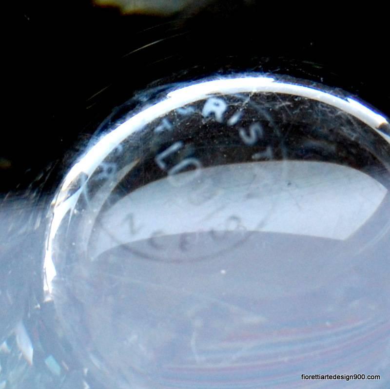 Vaso in cristallo molato St Louis France anni 50