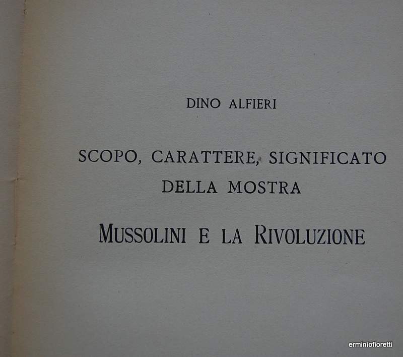 Guida della mostra della rivoluzione fascista - Dino Alfieri - 1933 - Clicca l'immagine per chiudere